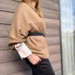 poncho ceinture camel chaska paris baby alpaga ethique