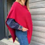 poncho ceinture framboise chaska paris baby alpaga ethique.jpg